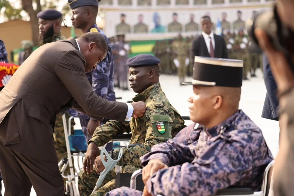 Hommage national aux soldats tomb&eacute;s au Togo