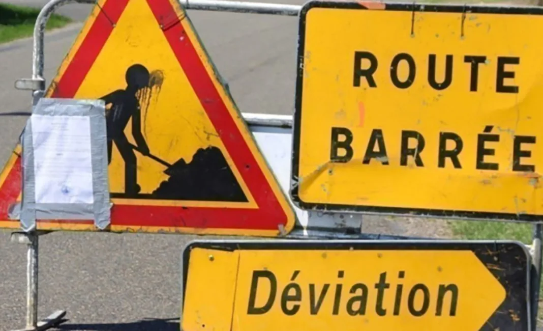 déviation temporaire sur la RN1 à Adétikopé